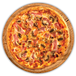 Ham & Mushroom Pizza  8" 