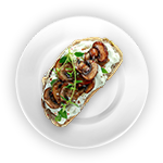 Garlic Bread With Cheese & Mushroom 